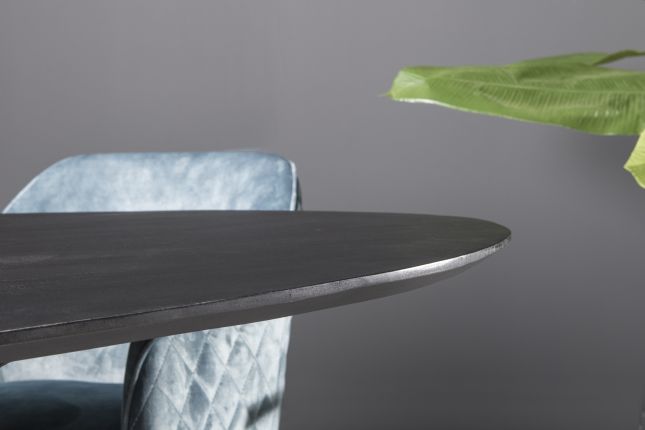 Eettafel Oslo Oval Spider Black Acasia 160 cm