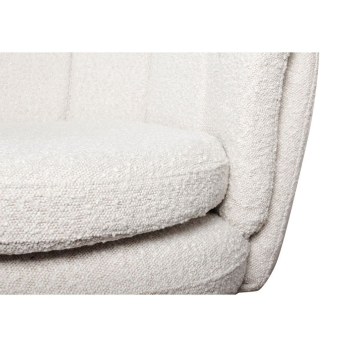 High Five Lounge Chair White Pearl Bouclé