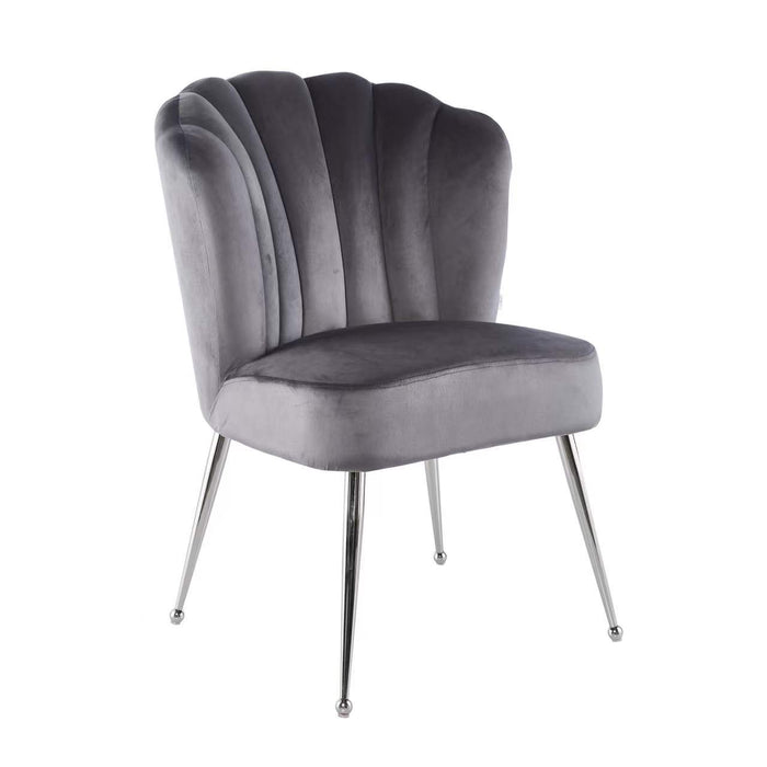 Hoom Mary Velvet Chair Grey